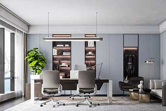 吕梁轻奢风格-书房