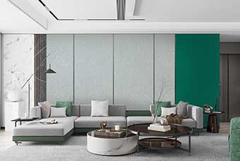 吕梁轻奢风格-客厅